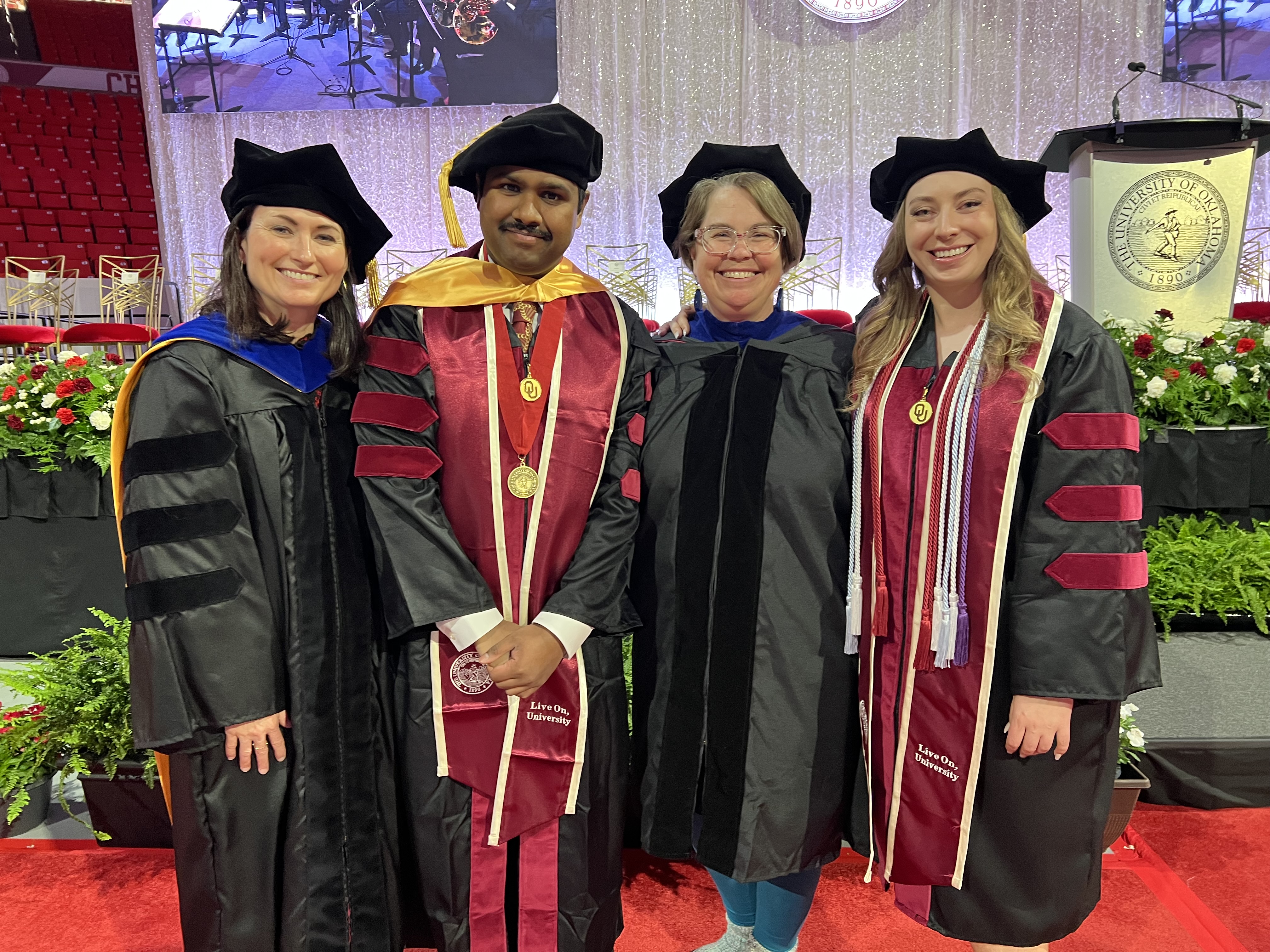 Doctorate students for their commencement